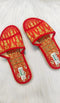 Summer Linen Embroidery Slippers